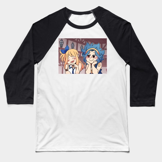 Levy and Lucy Baseball T-Shirt by Dragnoodles